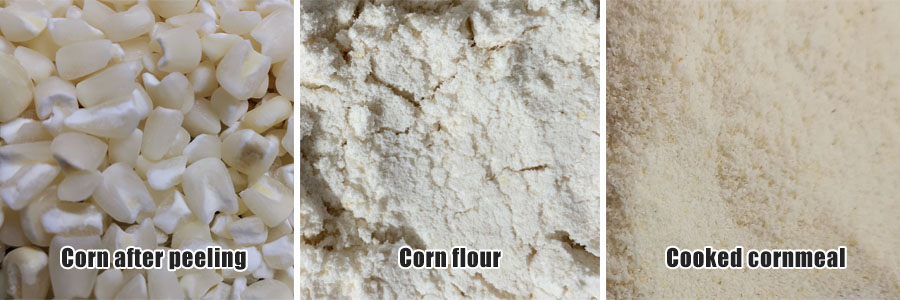 Finished Product of 240TPD Precooked Corn Flour Production Line