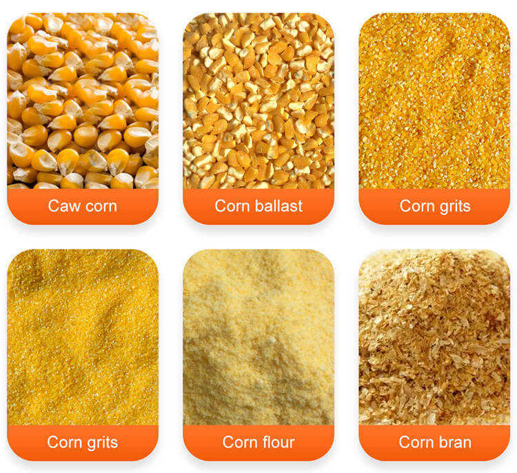 Finished Product of 100TPD Corn/Maize Milling Plant